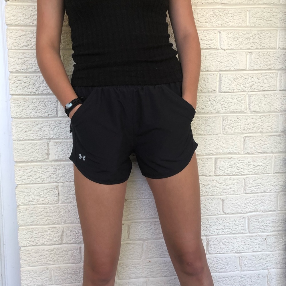 Under Armour Black Running Shorts w/ Pockets